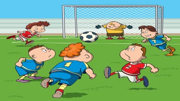 A soccer match